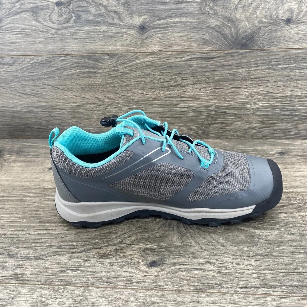 KEEN Wanduro Waterproof Hiking Trail Sneakers Men's Size 6 Gray Aqua CD-C010423